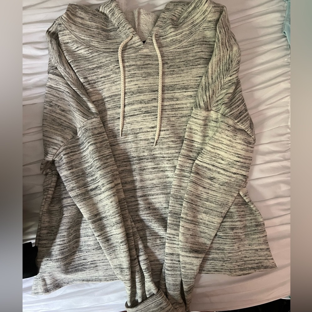 Light weight hoodie with criss cross back